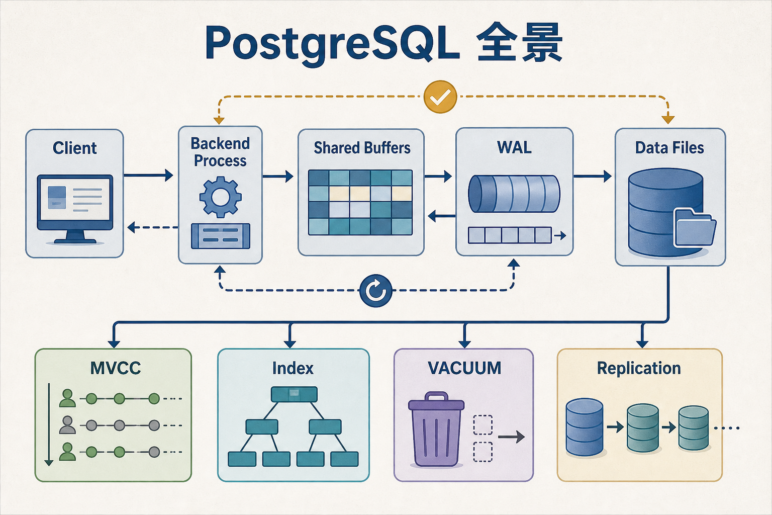 PostgreSQL 核心机制全景图